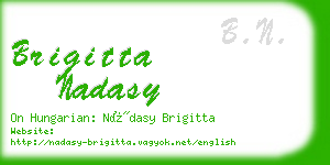 brigitta nadasy business card